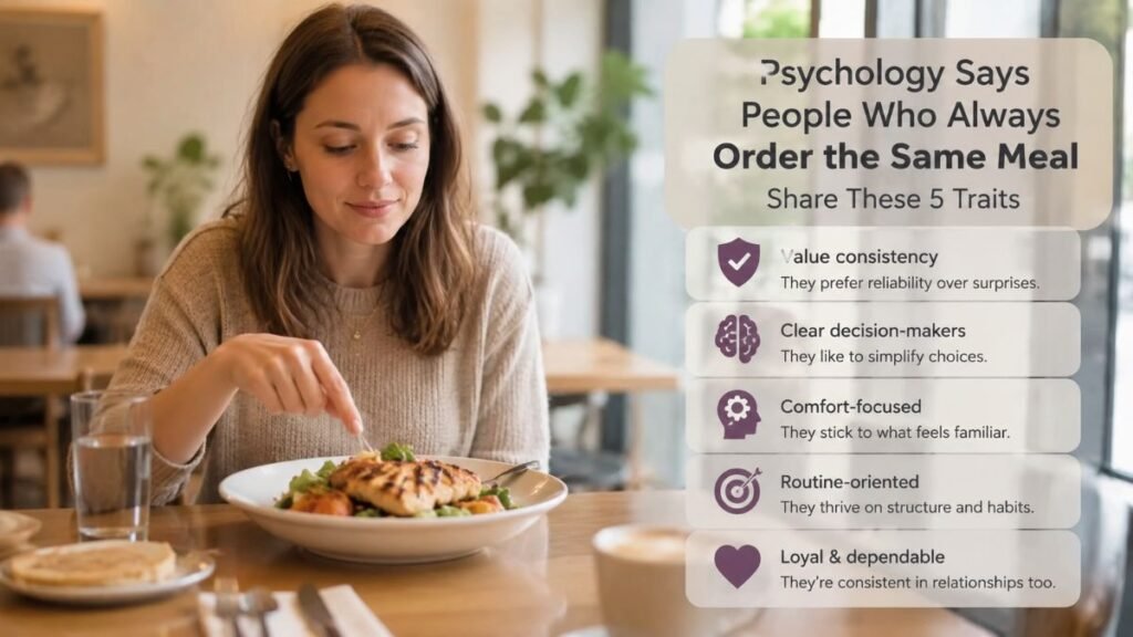 Psychology Says People Who Always Order the Same Meal Share These 5 Traits